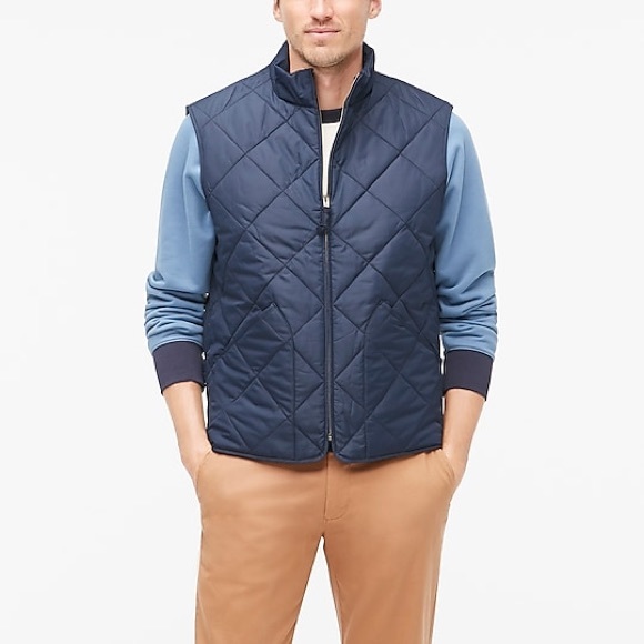 J. Crew Other - J. Crew Men’s Quilted Vest, Navy, Medium